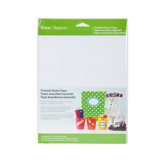 Cricut Printable Sticker Paper Michaels Cricut Printable Sticker Paper Michaels